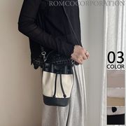 【2026新作商品♪】異素材切替バケツミニショルダーバッグ/雑貨