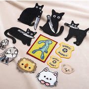 ★アイロンワッペン 人気セット 刺繍パッチ バックパック用ワッペンオリジナルの動物刺繍アップリケ
