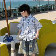 2026夏新作 ins韓国子供服 子供服 ベビー服  キッズ服 男の子 トップス 半袖 シャツ 90～160CM