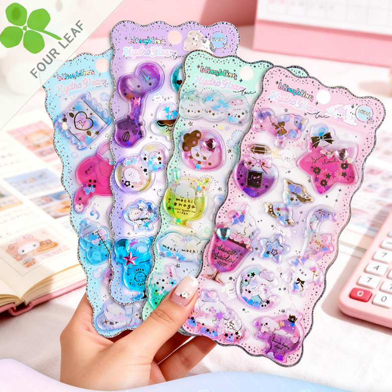 猫 3Dシール 手帳用・創意ステッカー DIY 立体キャラクターシール 粘着シール 贈り物 子供