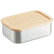 スケーター《特価》 【予約販売】木蓋付き ステンレスフードコンテナー（850mL）木目