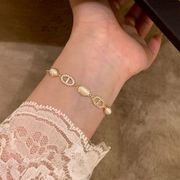 ジルコンキャッツアイブレスレット 高級感 レディース