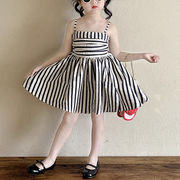 2026夏服※ワンピース ストライプ キャミワンピース プリンセスドレス