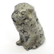 ≪特価品/国内在庫≫パイライト/ライオン/彫刻/約35x21x18mm