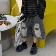 2026夏新作 韓国風子供服 キッズ服 ベビー服 男の子 デニムショートパンツ 90~160CM