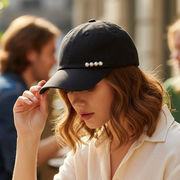 2026新作【COOCO】4連 パール キャップ 帽子