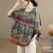 【2026新作】レディース花柄デザイントップスカジュアル