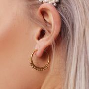 サージカルステンレスピアス　アクセサリー　デザイン　金属アレルギー対応　18kコーティング