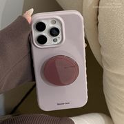 パープルクリスタルスタンド iPhone 17ProMax レトロ全包め柔らかケース