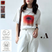 【2026新作】接触冷感UV加工天竺フラワープリントTシャツ