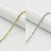 【切り売り/約1m】【#163 細フィガロ 1.4mm幅】 サージカル ステンレス チェーン 金属アレルギー対応