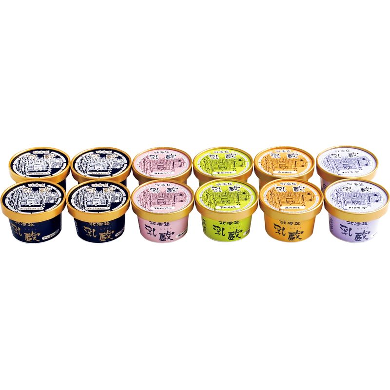 乳蔵 北海道アイスクリーム12個 110131【直送品】［送料無料］