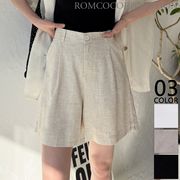 【2026新作商品♪】混麻ハーフパンツ