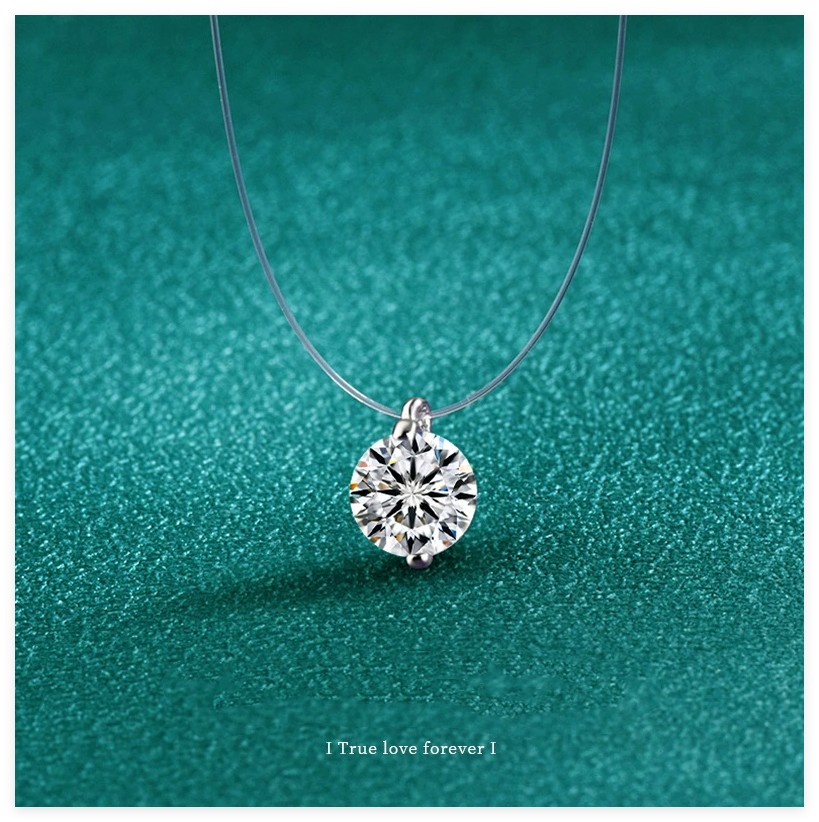 モアサナイト ネックレス 1ct 2ct 一粒 モアサナイトネックレス レディース ジュエリー アクセサリー