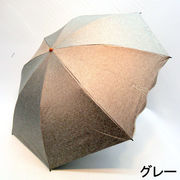 【晴雨兼用傘】【折りたたみ傘】UVカット率＆遮光率100％・シャンブレー2駒ネコ刺繍8本骨2段式折畳傘