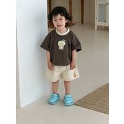 2026夏新作 韓国風子供服 キッズ服 ベビー服 男の子 トップス&ショートパンツ 分けて販売 73~110CM