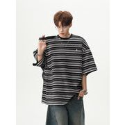 2026春夏新作 メンズ 男 カジュアル  半袖  ボーダー柄 トップス Tシャツ インナー