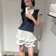 フリルミニスカート　レディース　INS　韓国ファッション