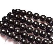 漆黒の厄除けお守り モリオン黒水晶 12.5mm ブレスレット 1個売り _BG6672-125