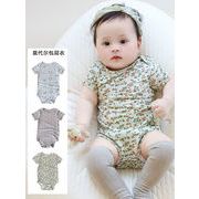 2026夏新作★ベビー★ボーダーロンパース★ベビー服★ロンパース