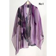 男女兼用 大判薄型 アート柄 総柄 プリント柄 ストール スカーフ パレオ　全5色　91357