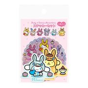 【ステッカー】RODY×サンリオキャラクターズ ステッカーセット 3枚入り ポムポムプリン＆シナモロール