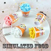 食品サンプル キーホルダー アクセサリー キーチェーン 展示 撮影 SIMULATED FOOD ポップコーン
