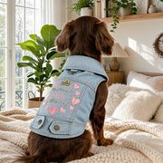 春夏新作 デニム 犬服  犬の服　犬  猫  ネコ  ペット服   猫服    ペット   ペット用品（XS-XL）