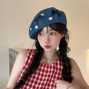 2026春秋新作★レディース  デニム ベレー帽★帽子★ハット★大人用★通気性良い★女