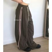 ワイドパンツ　レディース　INS　韓国ファッション