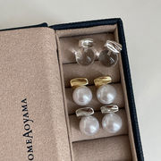 パールピアス　アクセサリー　デザイン　シルバー925ポスト　韓国ファッション