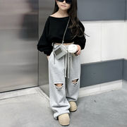 【2026秋新作】韓国風子供服 ★キッズ  ゆったりワイドパンツ 親子お揃い  ★90m-150cm M-L