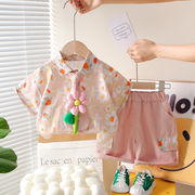 2026夏 新作 Tシャツ 半袖 キッズ  0～5 歳ベビー男女兼用  可愛い　 2 点セット 大量在庫 80-120cm