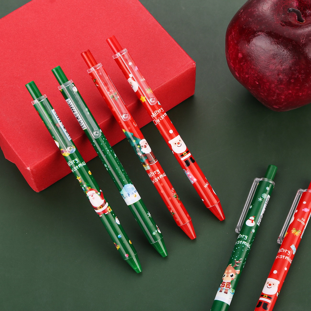 2026新品 新学期 ボールペン 学生 クリスマス デザイン文具  贈り物 学生 サンタクロース  文房具