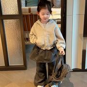 2026秋※SX☆女の子フリル付きワイドフレアパンツ