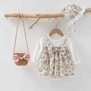 2026秋新作 赤ちゃん セーター つなぎ 子供服  キッズ服  ベビー  ロンパース つなぎ