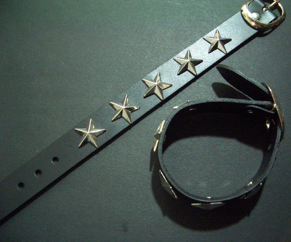 定番メンズ本革ブレス レザーブレスレット 星スタッズ 株式会社 アンジェリーナ 問屋 仕入れ 卸 卸売の専門 仕入れならnetsea