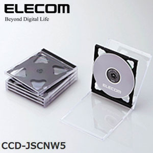 ELECOM(エレコム) Blu-ray/DVD/CDケース（標準/PS/2枚収納） CCD-JSCNW5BK