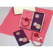 【ご紹介します！信頼の日本製！ギフトに最適！エステル桜論子飾り結びふくさ・ソフト金封ふくさセット】