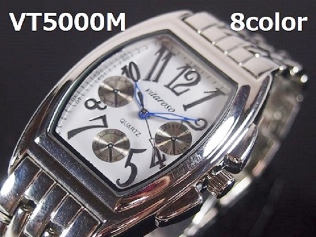 ＶＩＴＡＲＯＳＯメンズ腕時計　メタルウォッチ　日本製ムーブメント　クロノデザイン