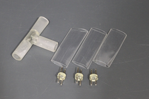 LEDロープライト（チューブライト）2芯タイプ直径10MM用T字型コネクタ