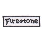 輸入ワッペン　ファイアーストン（ファイアーストーン）　Firestone　白ベース
