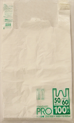 Ｙ－１０Ｈレジ袋ＮＯ６０／５０　１００枚　白 【 日本サニパック 】 【 ポリ袋・レジ袋 】