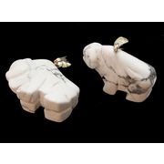 天然石 パワーストーン 卸売/純粋・無垢の象徴《ハウライト バッファローペンダントパーツ》
