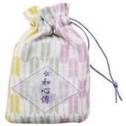 【ご紹介します！日本製のかわいい和柄の二重ガーゼ　巾着！和心傳シリーズ！】矢絣