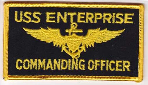 輸入ワッペン　USS ENTERPRISE Commanding Officer