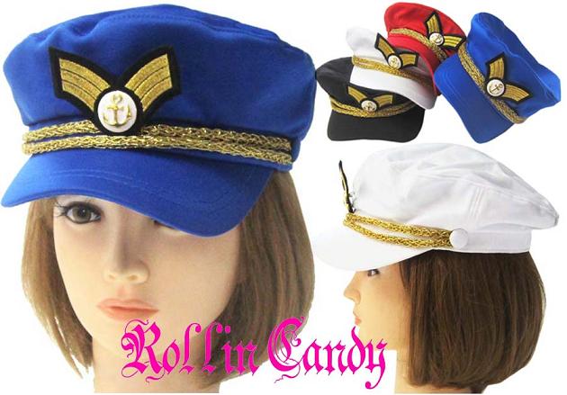 4カラー マリンキャスケット 水兵さん帽子 ファッション雑貨 有限会社 Rollin Candy 問屋 仕入れ 卸 卸売の専門 仕入れならnetsea