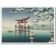 日本 (JaPan) 浮世絵 (Ukiyoe) マウスパッド 14011 土屋光逸 - 雪の宮島 【代引不可】 [在庫有]