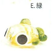 【ご紹介します！涼感冴える夏の和雑貨！かわいい！(W)金箔入り金魚(大)(5色)】E.緑