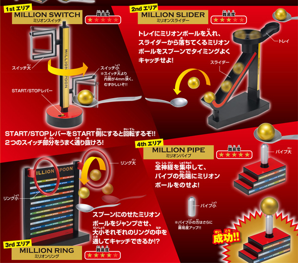 TAKARA TOMY タカラトミー ボール運びゲーム ◇ ミリオンスプーン 株式